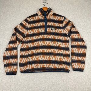 LL Bean 1/4 Snap Sweater Fleece Pullover Mens M Reg Slightly Fitted 500682